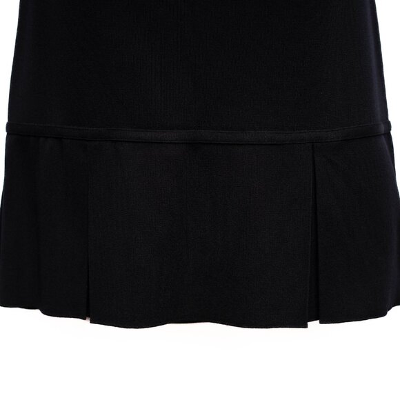 Misook Petite XS Black Knit Skirt Suit 2 Pc One Button Blazer Goth Minimalist - Picture 11 of 16